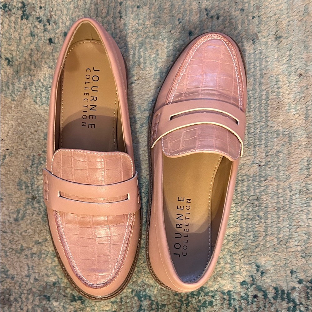 Journee Collection Pink Loafers
